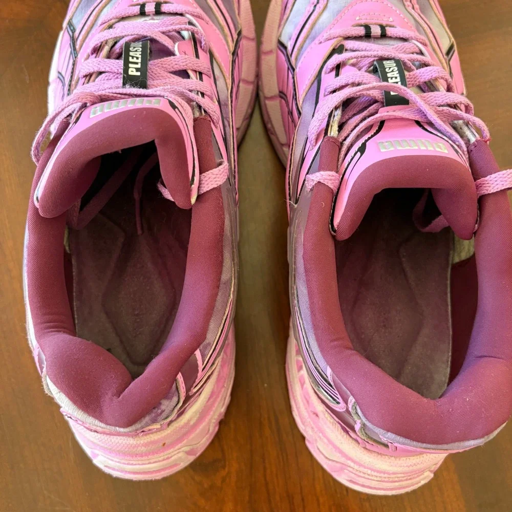 Puma Pleasures Velophasis Shoes 10 Overdye‎ Pink Purple Y2K Athletic Sneakers